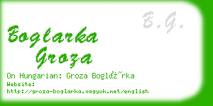 boglarka groza business card